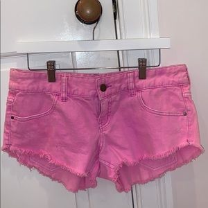 Pink Billabong Jean Shorts